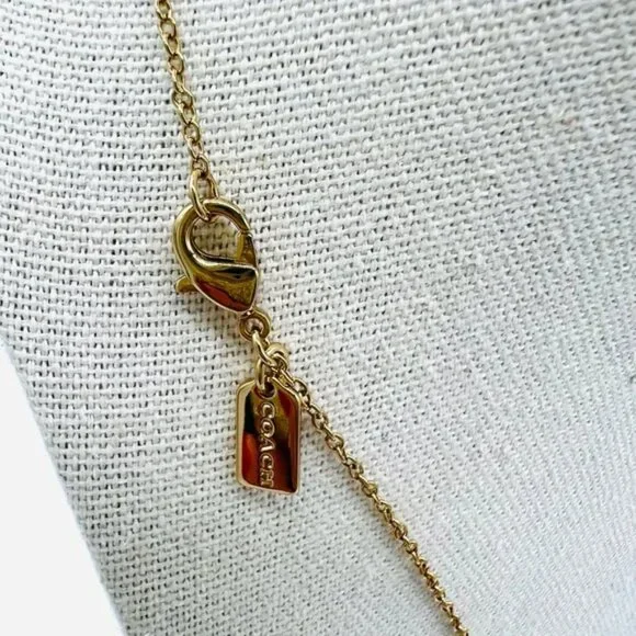 COACH Heart-Shaped Pendant Necklace (BRAND-NEW & BEAUTIFUL!) - Picture 4 of 5